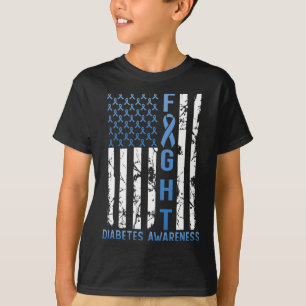 Camiseta Suporte Contra Luta Contra Diabetes Tipo 1, Diabet
