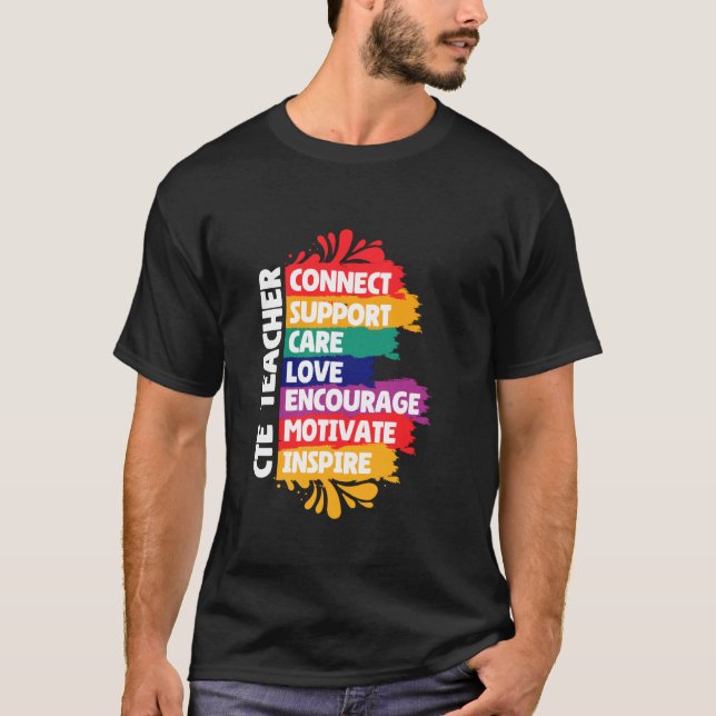 Camiseta Suporte de Conexão de Professores Cte, Professora  (Frente)
