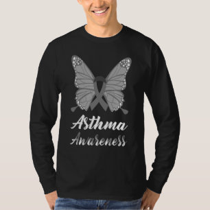 Camiseta Suporte de Fita de Borboletas para Sensibilização 