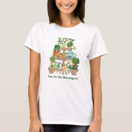 Camiseta Suporte de Quinquilharia Irlandesa Divertida Dia d