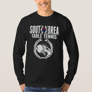 Camiseta Suporte de Tênis de Mesa da Coreia do Sul   Ping P