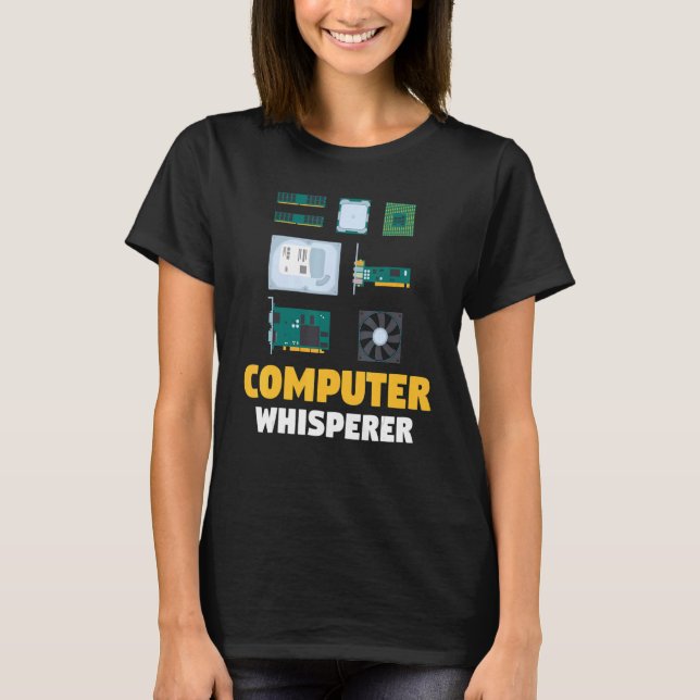 Camiseta Suporte de TI  Programador de Computador  Murmurad (Frente)