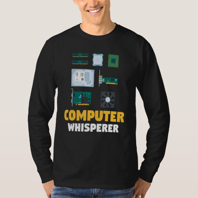 Camiseta Suporte de TI  Programador de Computador  Murmurad (Frente)