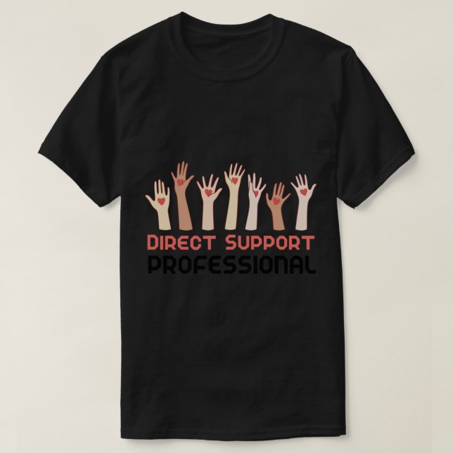 Camiseta Suporte direto Mãos DSPLIFE de DSP de vida profiss (Frente do Design)