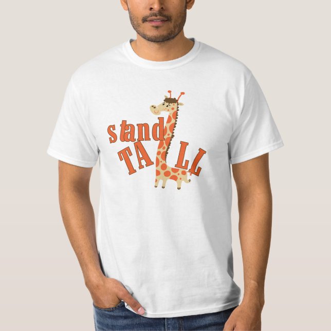 Camiseta Suporte do girafa alto (Frente)