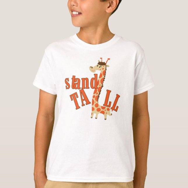 Camiseta Suporte do girafa alto (Frente)