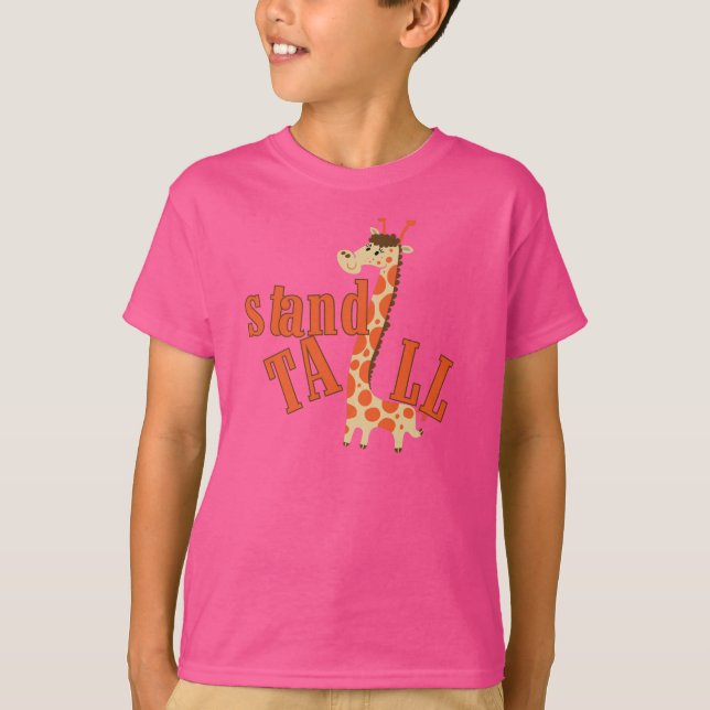 Camiseta Suporte do girafa alto (Frente)