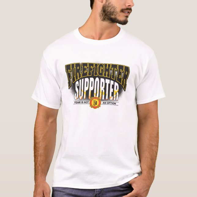 Camiseta Suporte do sapador-bombeiro (Frente)