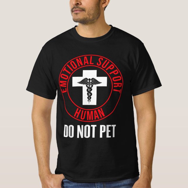 Camiseta Suporte Emocional Humano Não Pet (Frente)