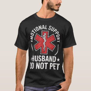 Camiseta Suporte Emocional Marido Não Pet Pai Para Homens
