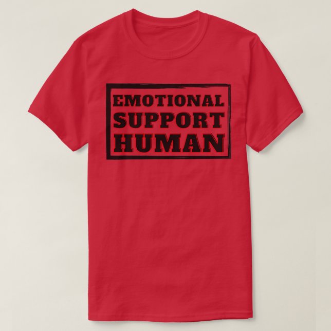 Camiseta Suporte Emocional Simples Humano (Frente do Design)