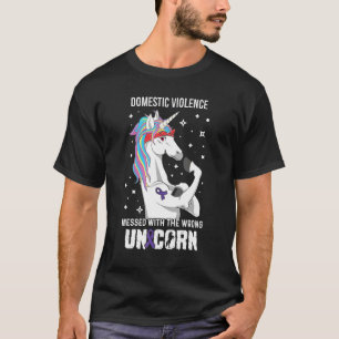 Camiseta Suporte Errado à Consciência da Violência Doméstic