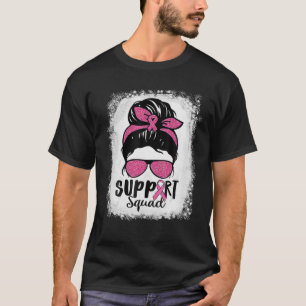 Camiseta Suporte Esquadrão Mensagem Bun Cancer Mulheres Sal