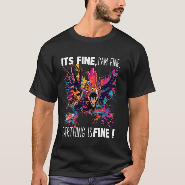 Camiseta Suporte fixe para frango T para fãs de aves Frango (Frente)