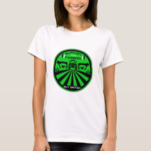 Camiseta Suporte local para produtos de Fazenda britânica