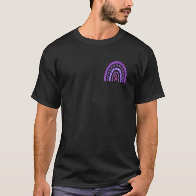 Camiseta Suporte Lúpus Consciência Roxo Arco-Íris 2 Sid (Frente)