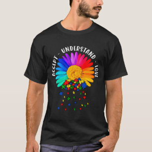 Camiseta Suporte Mãe Autismo Floral Conscientização Autismo