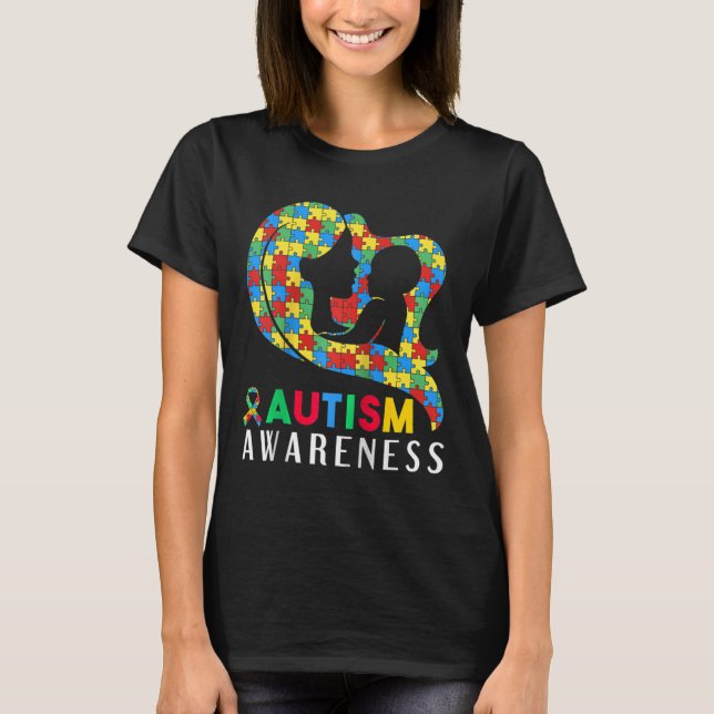 Camiseta Suporte Mês a Deficiências de Sensibilização para  (Frente)