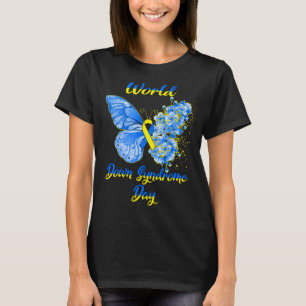 Camiseta Suporte mundial para o Dia da Síndrome de Butterfl