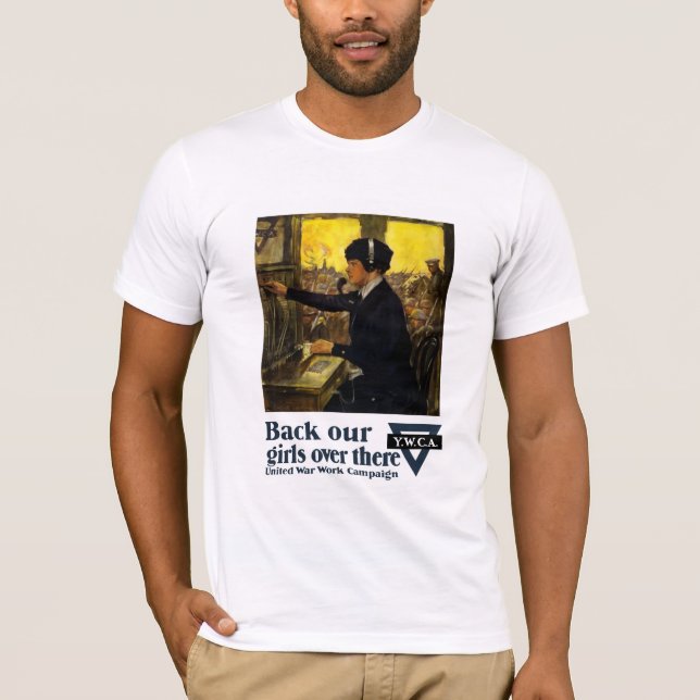 Camiseta Suporte nossas meninas ali -- YWCA (Frente)