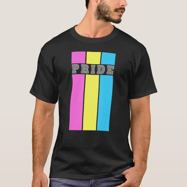 Camiseta Suporte Pan Do Orgulho Lgbtq (Frente)