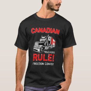 Camiseta Suporte para 2022 do Canadian Truckers Rule Freedo
