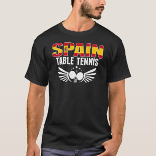 Camiseta Suporte para espanha de Tênis do pino de pinos de