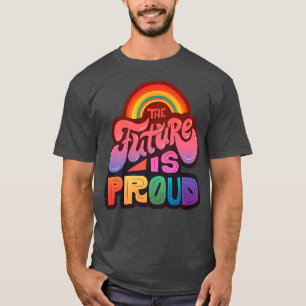 Camiseta Suporte para LGBTQ+ - O futuro é o orgulho da cópi