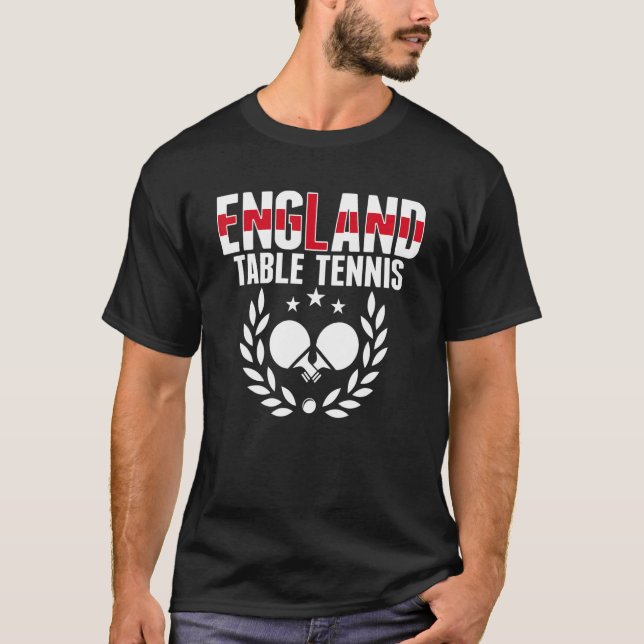 Camiseta Suporte para o grupo de pinos Ping Inglês da Tênis (Frente)