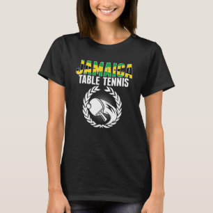 Camiseta Suporte para pinos Tênis jamaicano de ping Mesa da