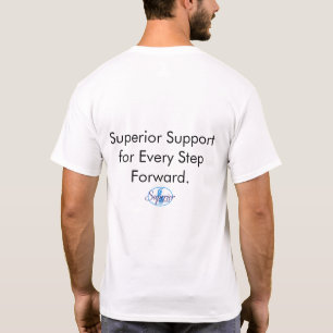 Camiseta “Suporte Superior para Cada Passo à Frente.”