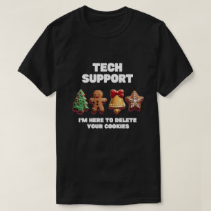 Camiseta Suporte Técnico de Natal Aqui para Excluir Cookies