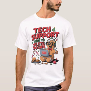 Camiseta Suporte Técnico Estou Aqui Para Excluir Seus Cooki