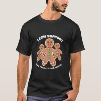 Camiseta Suporte Técnico Estou Aqui Para Excluir Seus Cooki