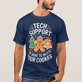 Camiseta Suporte Técnico Estou Aqui para Excluir seus Cooki