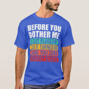 Camiseta Suporte Técnico Funny Techie Gift Informati