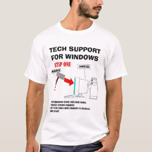 Camiseta Suporte técnico para Windows