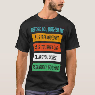 Camiseta Suporte Técnico Sarcástico Dizendo Arma Para Mulhe