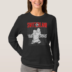 Camiseta Suporte Tênis de Mesa Suíça Ping Pong Suíço