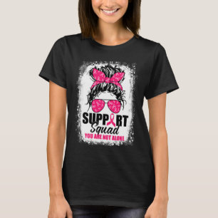 Camiseta Suportem o Cancer de Mama do Guerreiro de Bun Sad 