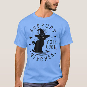 Camiseta Suportem seu equipamento fantasma de bruxas locais