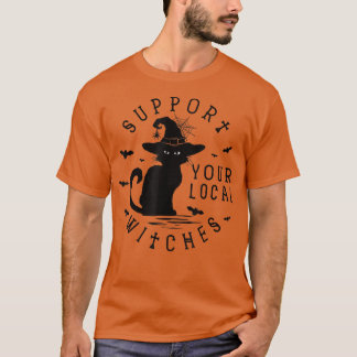 Camiseta Suportem seu equipamento fantasma de bruxas locais