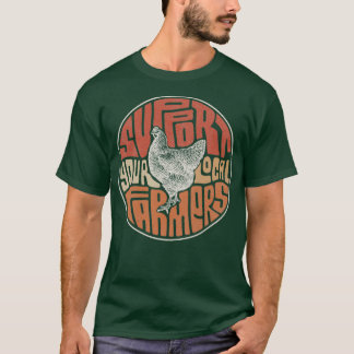 Camiseta Suportem Seu Frango De Agricultores Locais