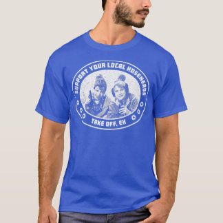Camiseta Suportem seus albergues locais Estranho Breve