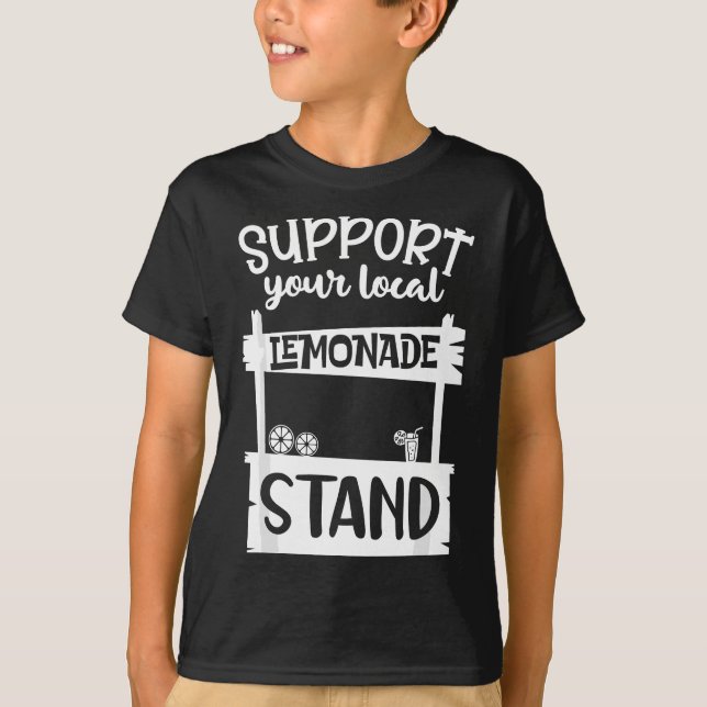 Camiseta Suportem suas férias de verão de limonada local (Frente)