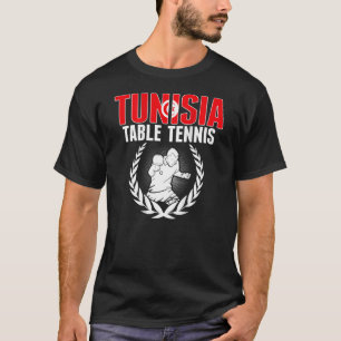 Camiseta Suportes para a equipe de pinos da Mesa tunisiana