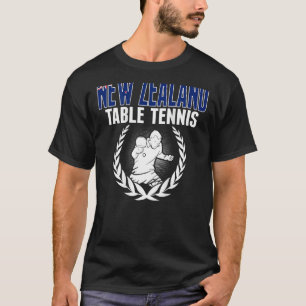 Camiseta Suportes para a equipe de pinos Ping Tênis Kiwi da