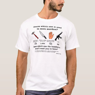 Camiseta Suposição que arma (impressão preto)