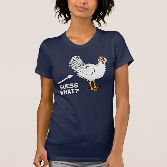 Camiseta Suposição que bumbum da galinha (Frente)