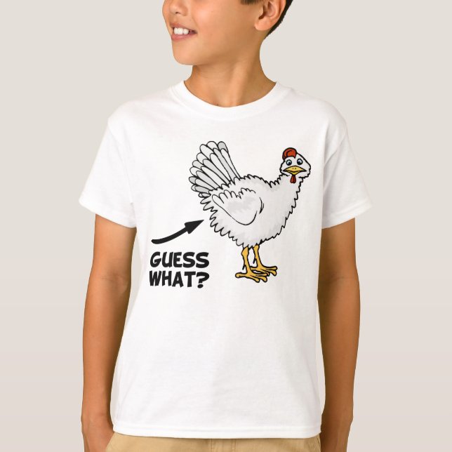 Camiseta Suposição que bumbum da galinha (Frente)
